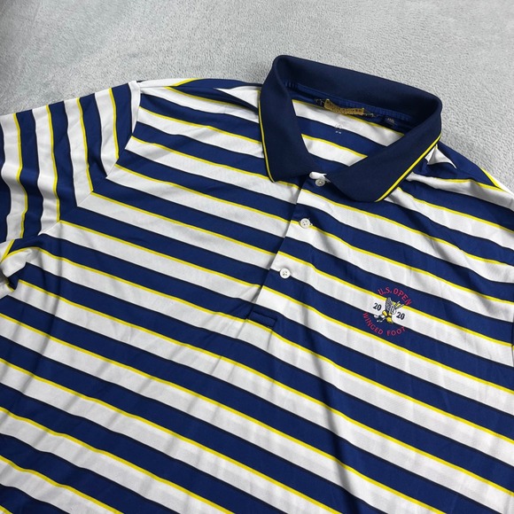 Polo Ralph Lauren Other - Polo Ralph Lauren 2020 US Open Winged Foot Golf Polo Shirt Mens XXXL Blue Stripe